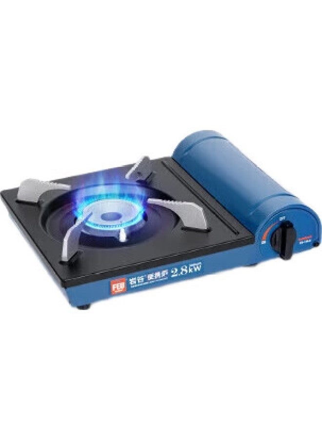 Iwatani Outdoor Portable Camping Stove, Self-Driving Tour, Butane Stove, Gas Stove, Cooking Appliance, Zb-19Ls Blue - Image 2