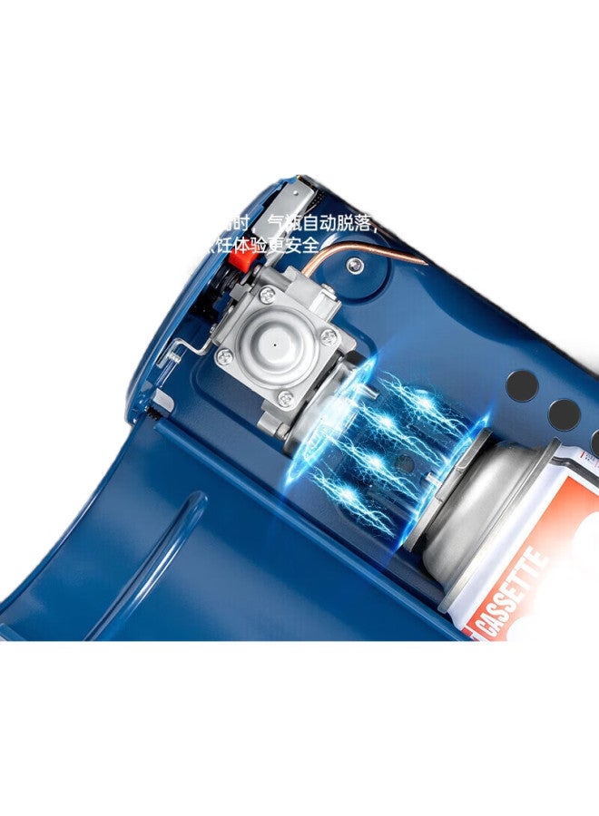 Iwatani Outdoor Portable Camping Stove, Self-Driving Tour, Butane Stove, Gas Stove, Cooking Appliance, Zb-19Ls Blue - Image 3