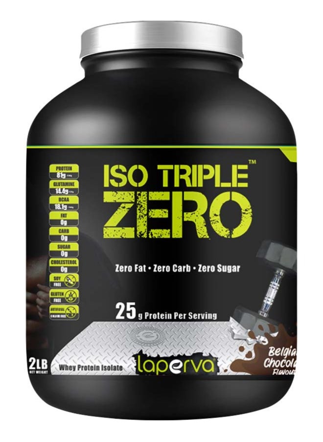 Laperva - Iso Triple Zero Next Generation Whey Protein Isolate Belgian Chocolate, 2 Lb - Image 1