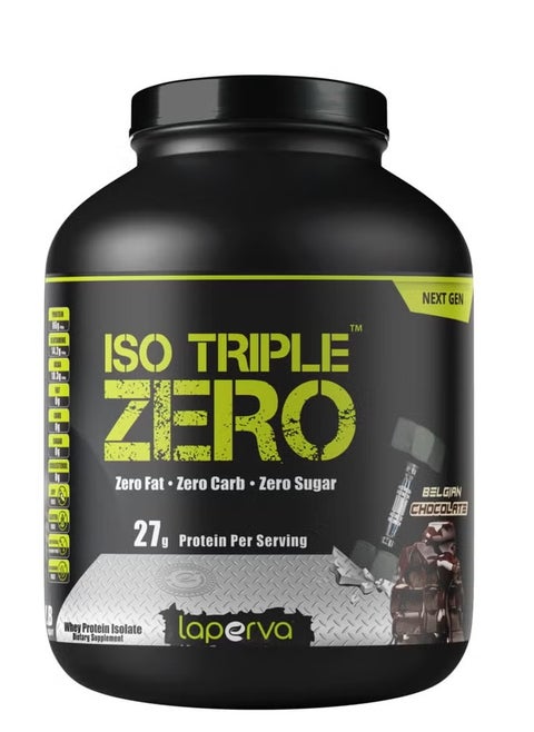 Iso Triple Zero Next Generation Whey Protein Isolate Belgian Chocolate, 2 Lb
