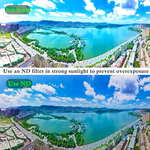 Yadsux 52mm Clip-on ND 2-400 Phone Lens Filter for iPhone16 15 14 13 12 11,Samsung BLU, Motorola, Xiaomi and Other Smart Phones.Neutral Density Used for reducing Light and for time-Lapse Photography. - Image 3