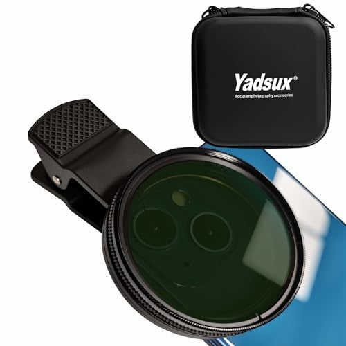 Yadsux 52mm Clip-on ND 2-400 Phone Lens Filter for iPhone16 15 14 13 12 11,Samsung BLU, Motorola, Xiaomi and Other Smart Phones.Neutral Density Used for reducing Light and for time-Lapse Photography. - Image 4