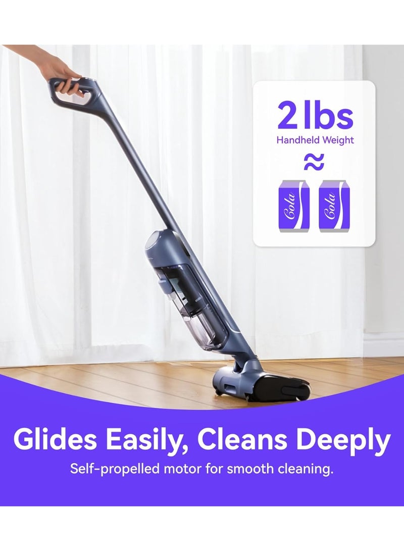 NARWAL مكنسة كهربائية بدون سلك S20 برو مع تنظيف ذاتي، مكنسة رطبة وجافة للأرضيات الصلبة، مثالية للعائلات مع الأطفال والحيوانات الأليفة - Image 4