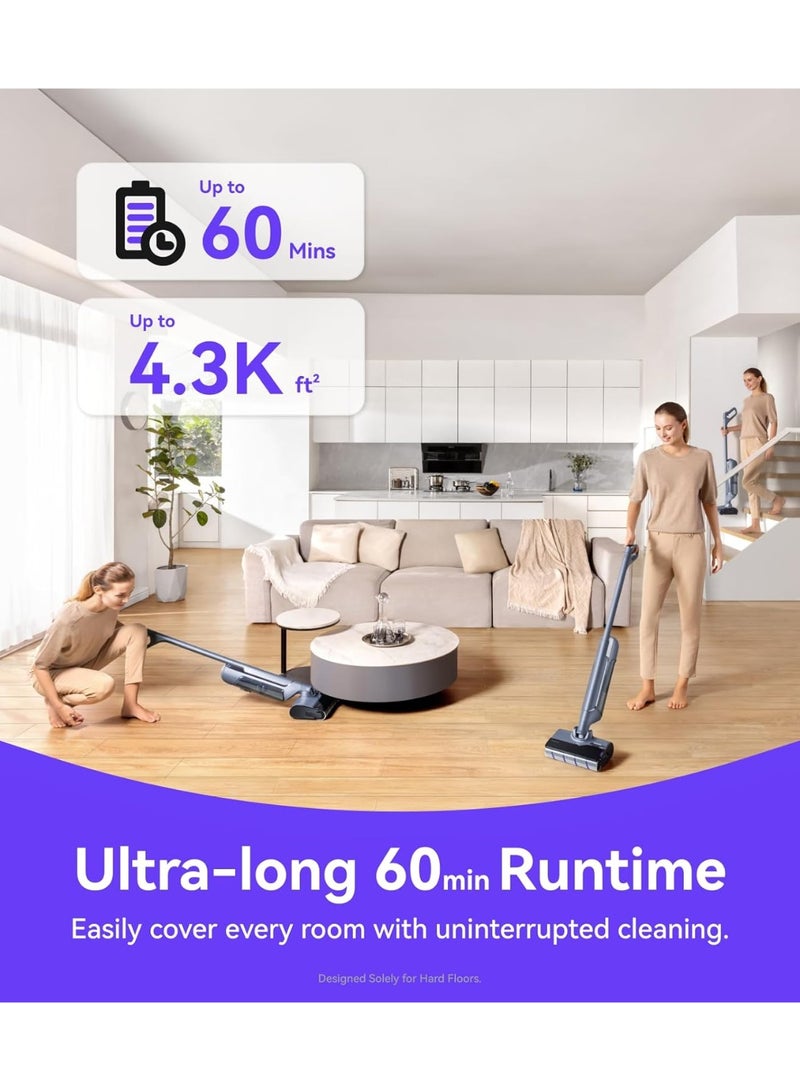 NARWAL مكنسة كهربائية بدون سلك S20 برو مع تنظيف ذاتي، مكنسة رطبة وجافة للأرضيات الصلبة، مثالية للعائلات مع الأطفال والحيوانات الأليفة - Image 5