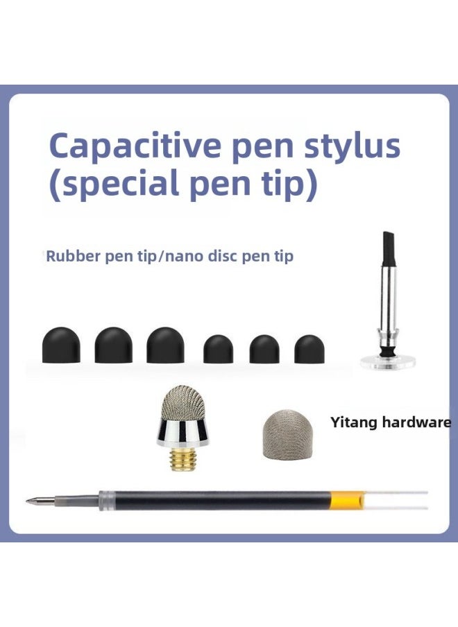 Yi Wu Shark Handwriting Touch Screen Pen Replacement Pen Head Disc Capacitive Touch Pen Head Ballpoint Pen Head Three-in-One Two-in-One-Color:Three-in-one Nano Pen Tip 【1 Piece】-【note That Only Pen  - Image 2