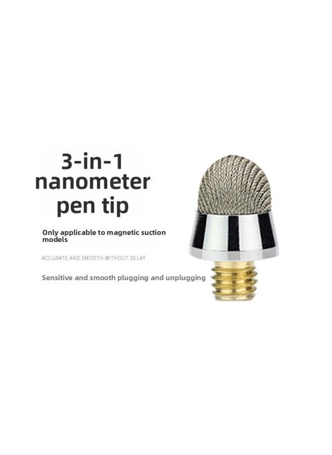 Yi Wu Shark Handwriting Touch Screen Pen Replacement Pen Head Disc Capacitive Touch Pen Head Ballpoint Pen Head Three-in-One Two-in-One-Color:Three-in-one Nano Pen Tip 【1 Piece】-【note That Only Pen