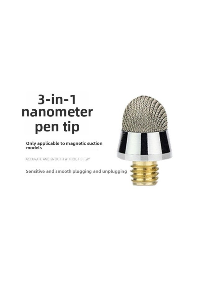 Yi Wu Shark Handwriting Touch Screen Pen Replacement Pen Head Disc Capacitive Touch Pen Head Ballpoint Pen Head Three-in-One Two-in-One-Color:Three-in-one Nano Pen Tip 【1 Piece】-【note That Only Pen  - Image 1