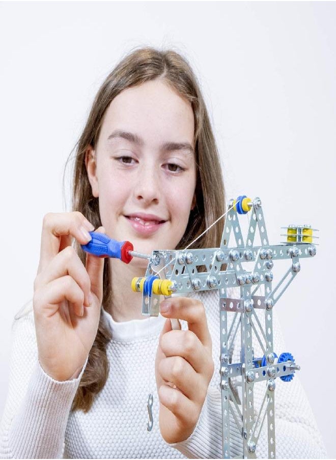 eitech - Eitech Crane and Windmill Construction Set and Educational Toy - Intro to Engineering and STEM Learning, Steel (10005-C05) - Image 1