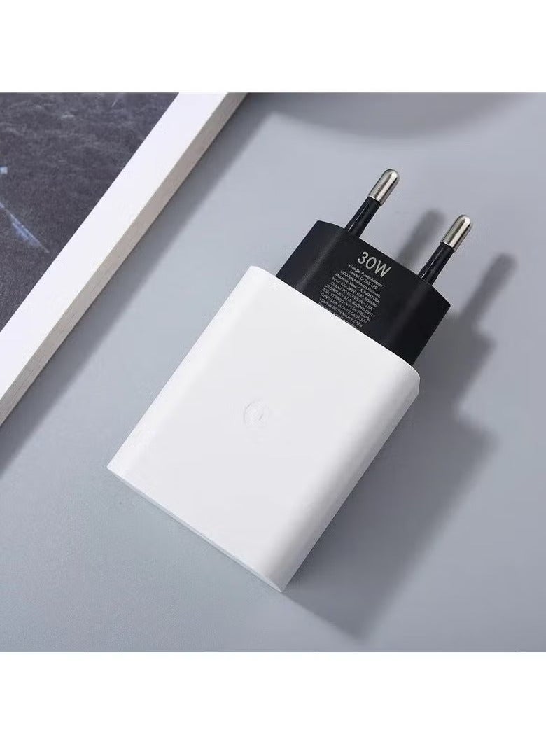 30W USB-C PD Fast Charger with UK 3-Pin Plug – Power Delivery Wall Adapter for Smartphones, Tablets & USB-C Devices | Compact High-Speed Charger with Overheat & Overcharge Protection | Universal Compatibility | Travel-Friendly USB-C Wall Plug