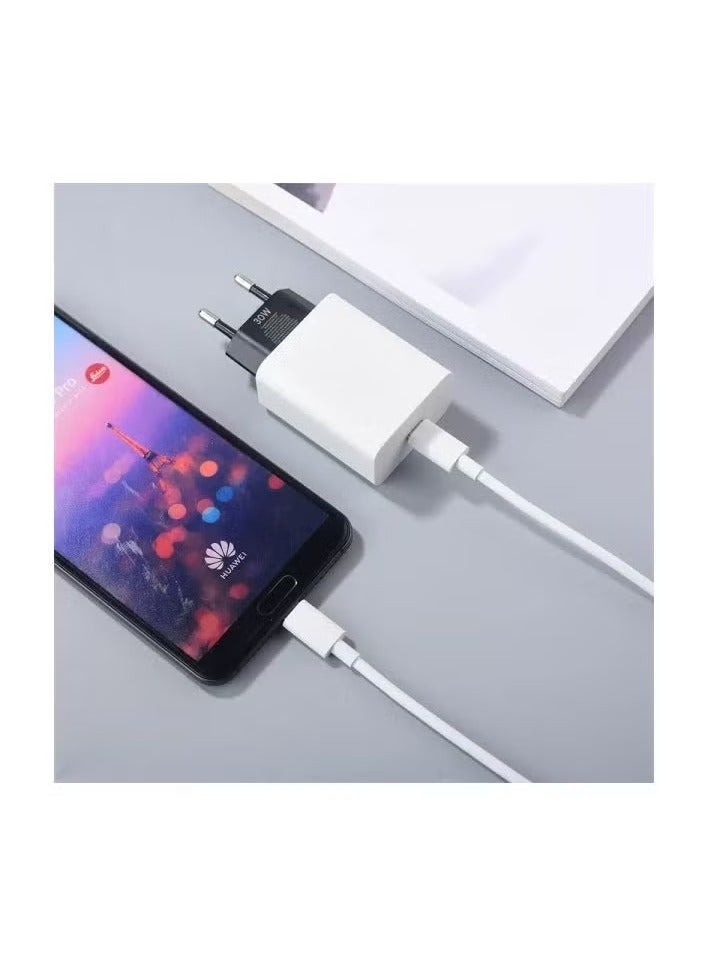 30W USB-C PD Fast Charger with UK 3-Pin Plug – Power Delivery Wall Adapter for Smartphones, Tablets & USB-C Devices | Compact High-Speed Charger with Overheat & Overcharge Protection | Universal Compatibility | Travel-Friendly USB-C Wall Plug