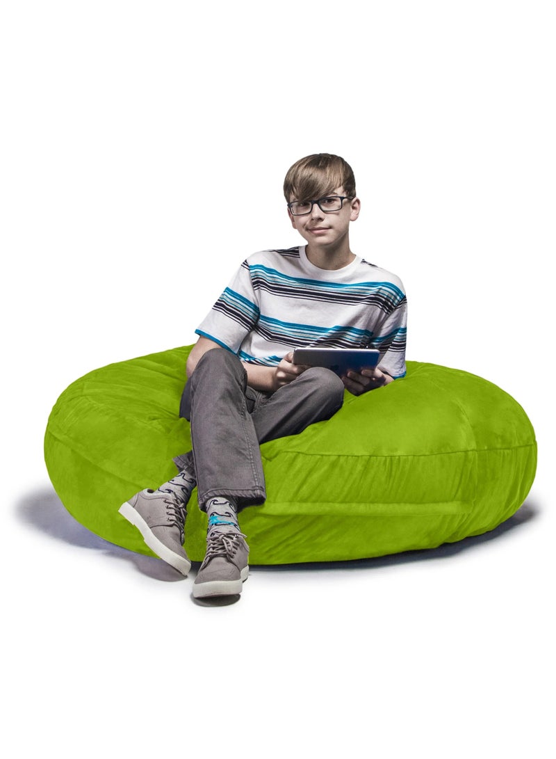 Comfy Comfy Premium Quality Oversized XXL Green Velvet Bed Cocoon Bean Bag  - Image 3