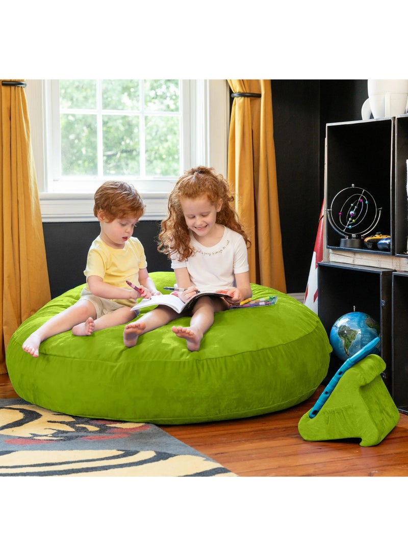 Comfy Comfy Premium Quality Oversized XXL Green Velvet Bed Cocoon Bean Bag  - Image 1