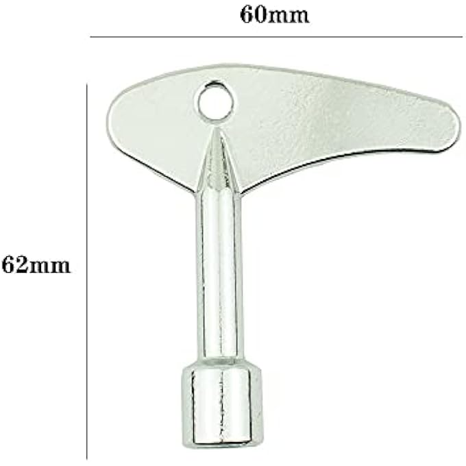 TRIANGULAR KEY WHEELIE BIN, TRIANGULAR KEY UTILITY KEY GAS ELECTRIC LIFT DOOR LOCK KEY (3) - Image 2