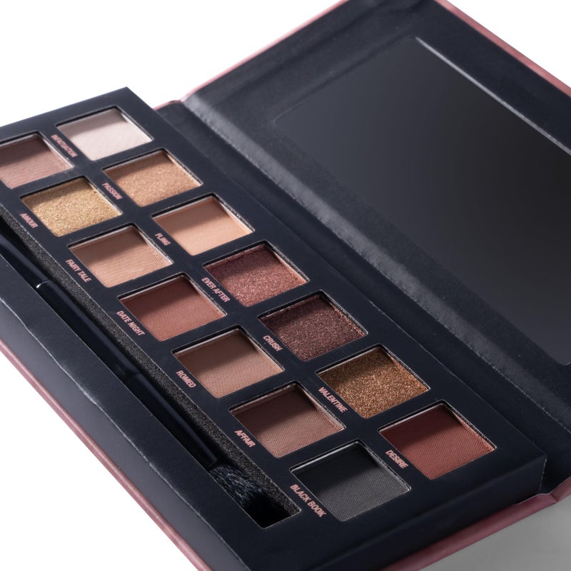 W7 Romanced Eyeshadow Palette - 12 Natural, Pink Nude Colors - Flawless Long-Lasting Makeup - Image 2