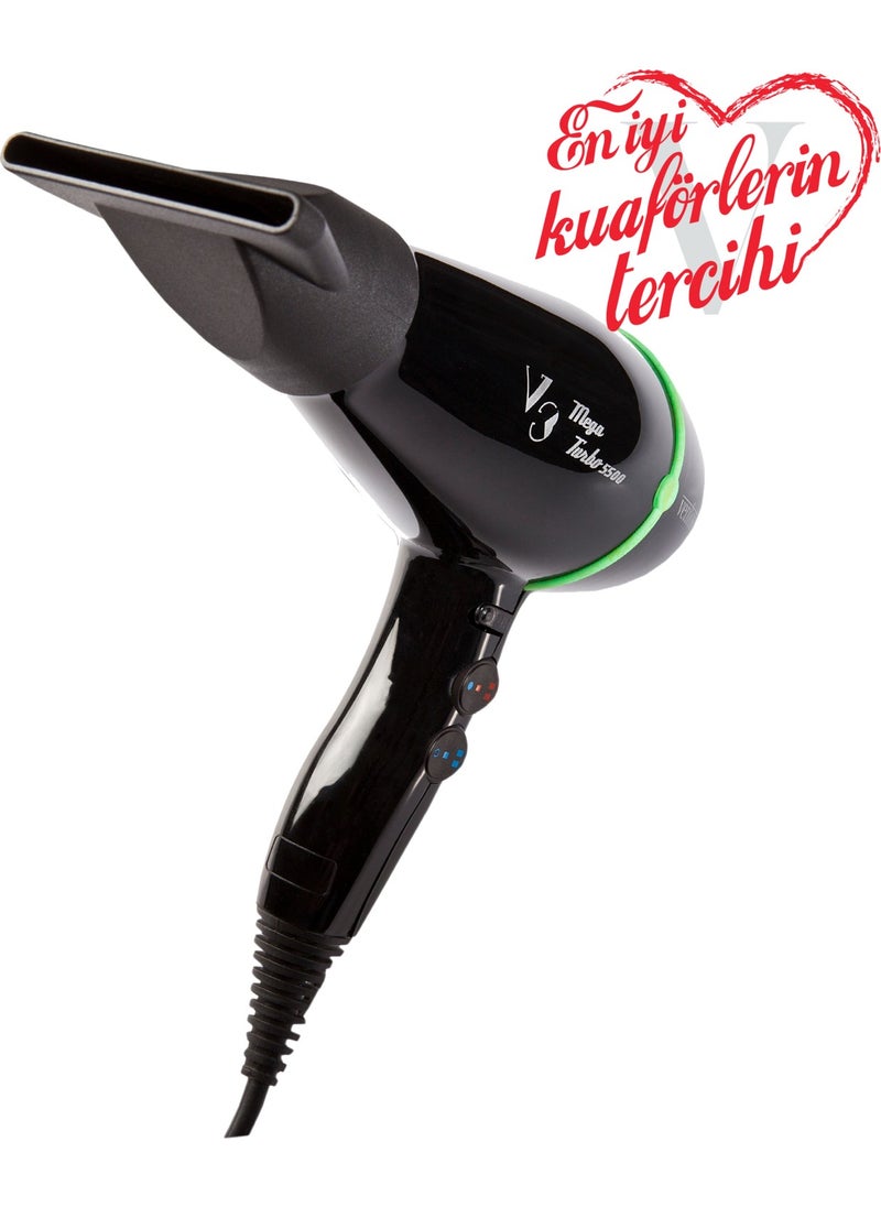 Ventoso V3 Megaturbo5500 Verde 2500 W Professional Blow Dryer  - Image 4