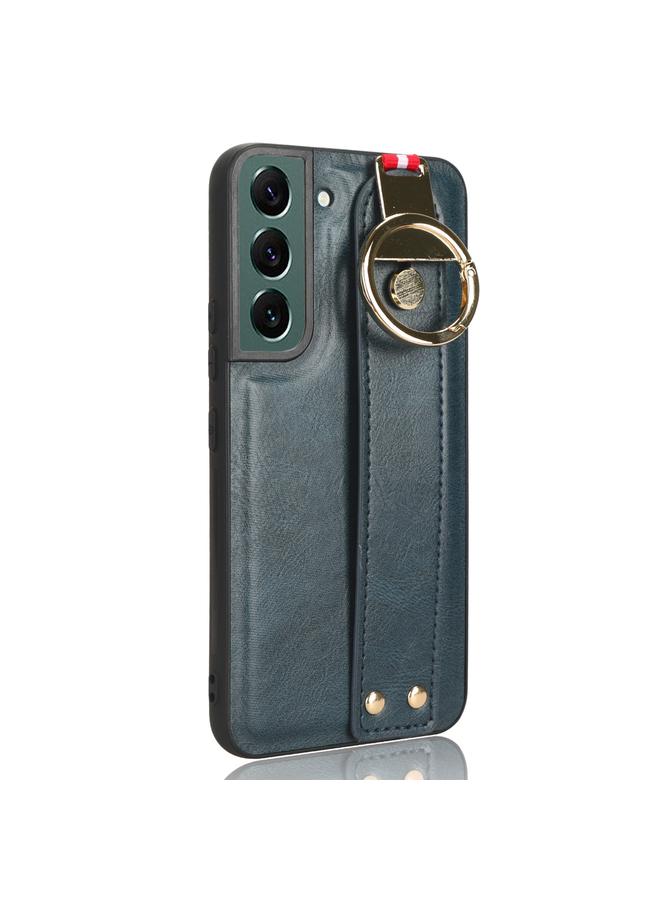 اس-توب جراب خلفي من الجلد لهاتف Samsung Galaxy S22 5G مع سوار معصم - Image 2