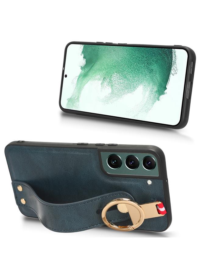 اس-توب جراب خلفي من الجلد لهاتف Samsung Galaxy S22 5G مع سوار معصم - Image 3