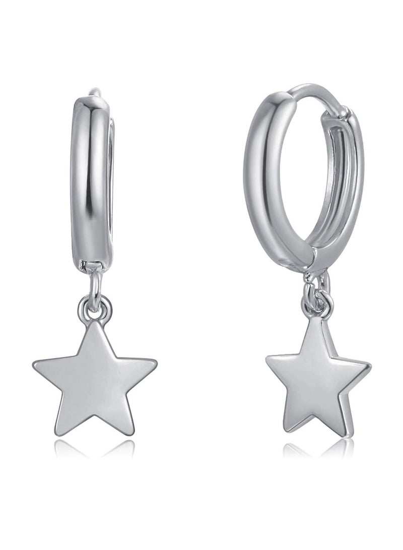 Mevecco Women Gold Huggie Hoop Earrings Dangle Drop 14K Gold Filled Small Boho Beach Simple Delicate Handmade Hypoallergenic Jewelry Gift