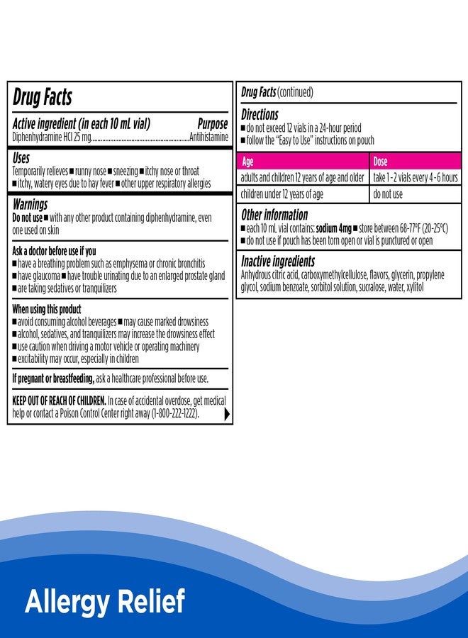 Dr. Kids CalmCo Adult Liquid Allergy Relief Medicine, Mixed Berry Flavor, 18 Count - Image 5