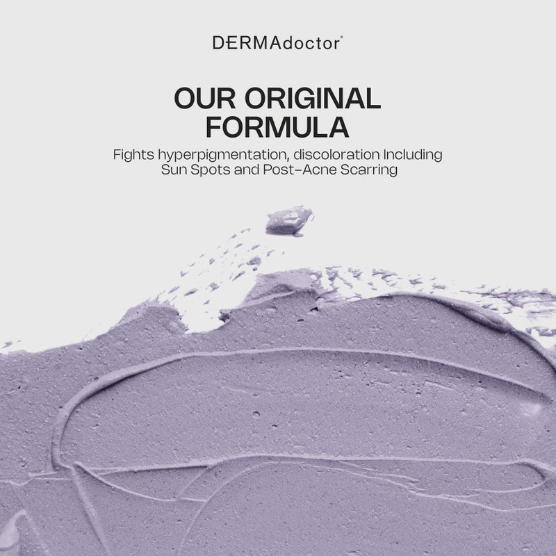 DERMAdoctor Clay Mask for Face with Bentonite & Kaolin Clay â€“ Vitamin C Mask for Face, Pore Minimizer, Facial Detox, Facial Oil Remover, Illuminator, Acne Scar care - 15 Minutes - 1.69 oz - Image 3