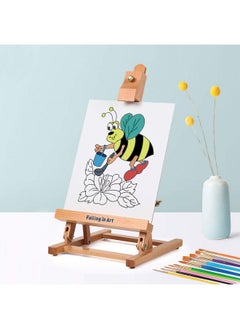 Falling In art Falling in Art Painting Set for Kids with Table Easel-Acrylic Painting Starter Kit with Art Smock, 12 Acrylic Paints, 12 Water Soluble Colored Pencils, Paint Brushes, Canvas Panels and Watercolor Pad  - Image 5
