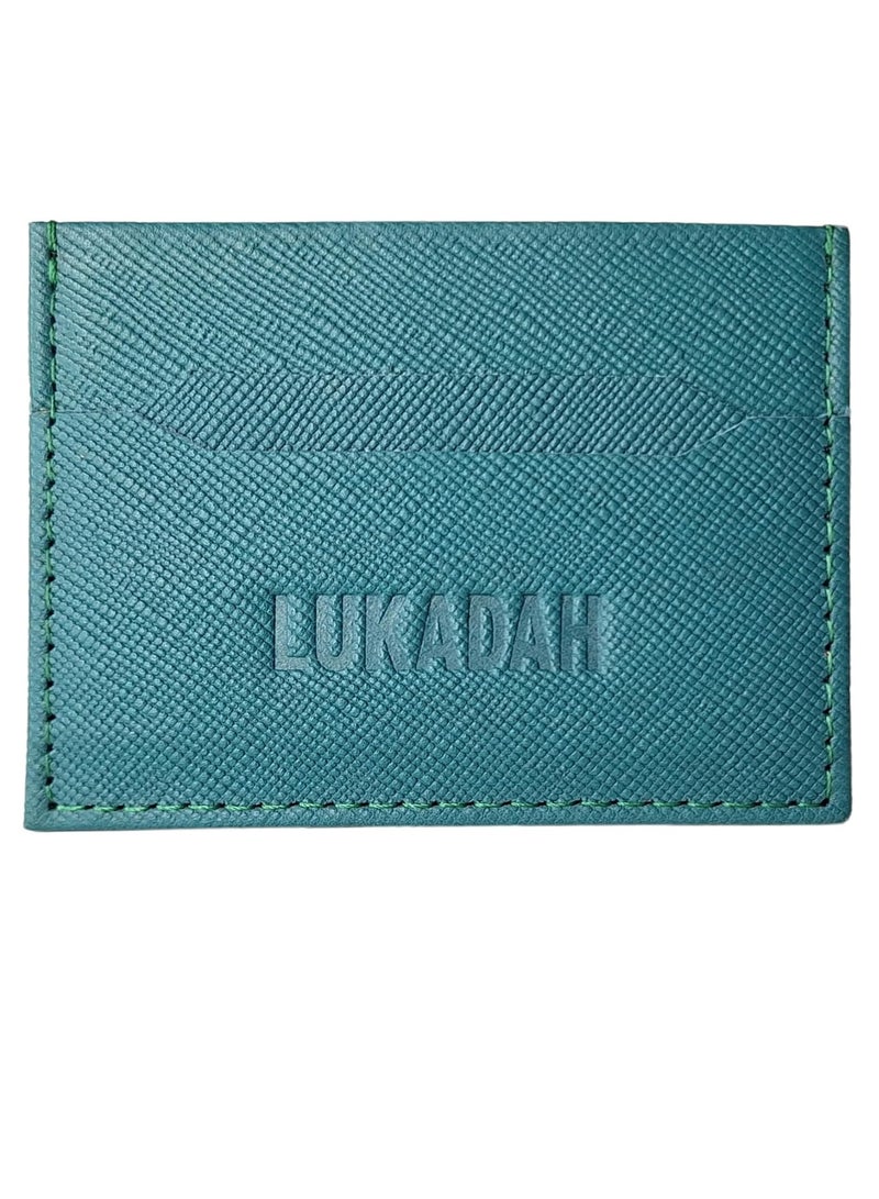 LUKADAH - Genuine Full Grain Handmade Leather Wallet, Ultra Slim Minimalist Secure Thin Credit/Debit CC Card Holder for Men & Women - Image 1