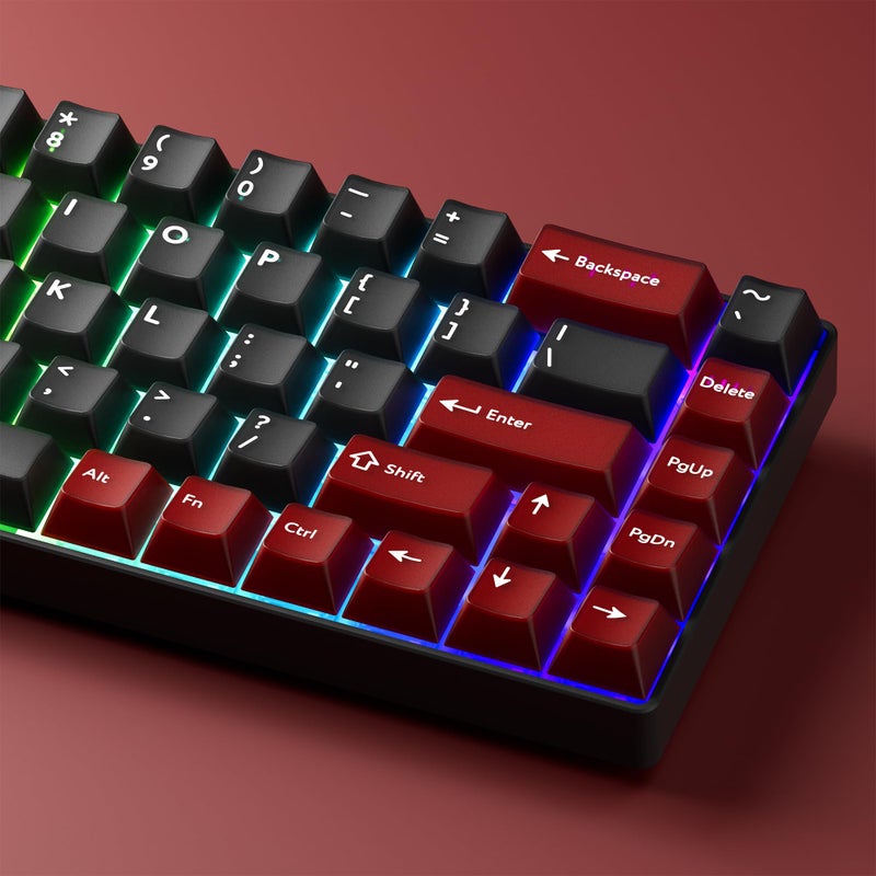 GMKWTL XVX Double Shot PBT Keycaps Set 216 Keys, Cherry Profile Custom Keyboard Keycaps, Jade Translucent Key caps Compatible with 61/64/68/84/87/100/104/108 ANSI and ISO Layout Mechanical Keyboard - Image 2