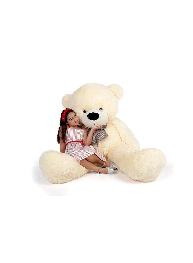 CLICK4DEAL Soft Toys Long Soft Lovable Huggable Cute Giant Life Size Figure Toy Child Safe Best For Birthday Gift Gift For Girlfriend 6 Feet Cream - Image 4