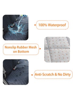 KYD Dog Car Cover for Back Seat Cover Protector Waterproof Dog Seat Covers for Cars, Car Seat Protector for Dogs with 1 Dog Seat Belt, Nonslip Back Seat Cover for Kids, Trucks & SUV  - Image 2
