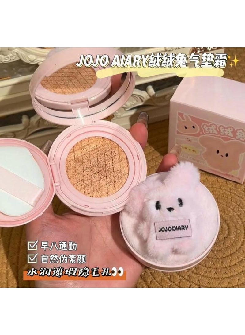 JOJO DIARY FLUFFY RABBIT AIR COUSHION BB CREAM - LONG LASTING -NO 02-NATURAL COLOR -13g - Image 2