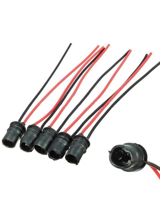 Generic 10x Rubber T10 W5W Car Light Bulb Round Socket Lamp Holder Base Connector Set 
