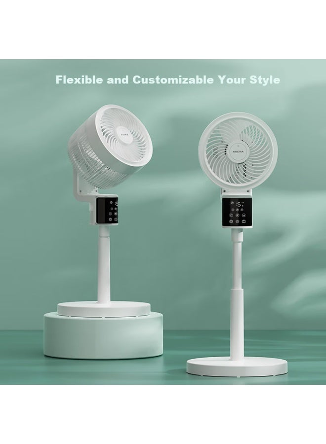 Aucma Air Circulation Fan, Home Electric Fan, Dc Inverter Floor Fan, Adjustable Height, Remote Control, Quiet Operation, Low Noise, Oscillating, Convection, A205 - Image 5