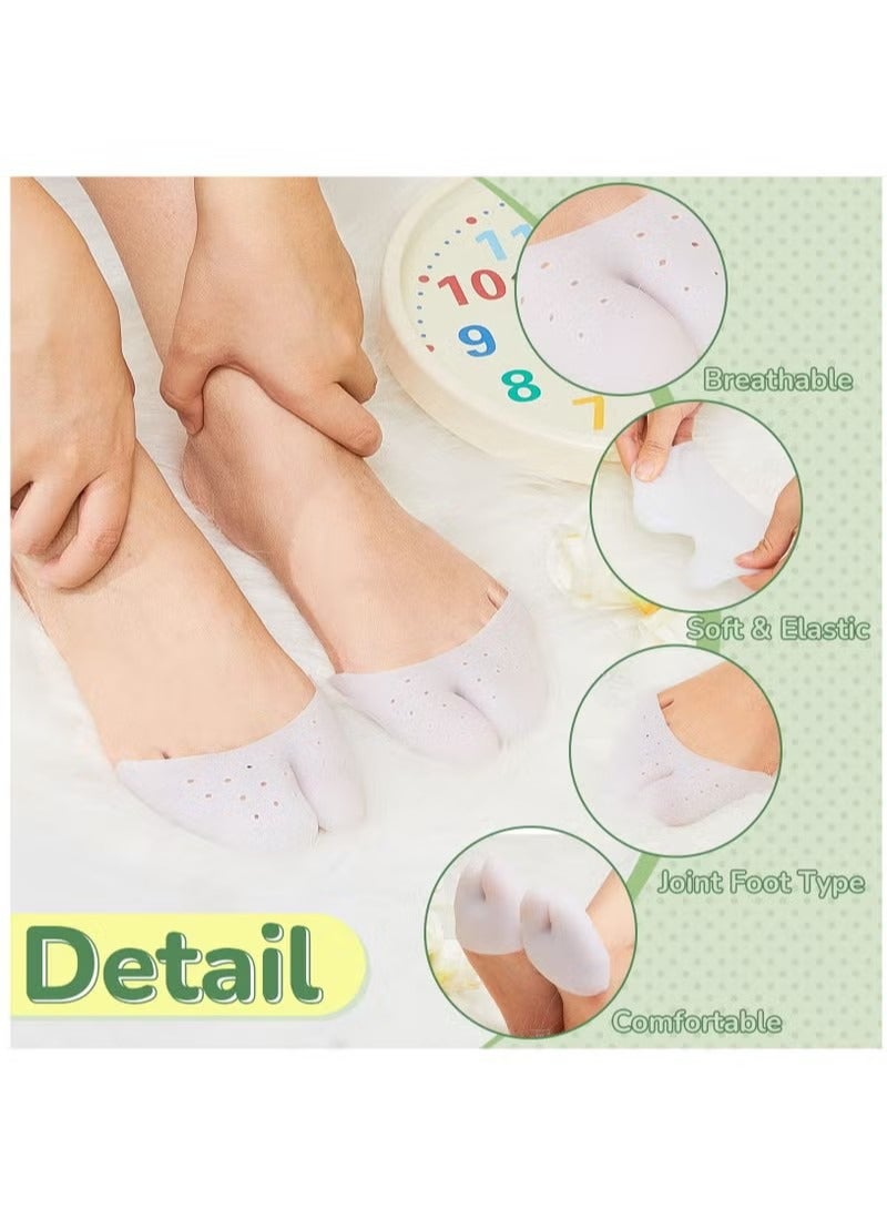 Toe Protectors with Metatarsal Pads, Toe Protectors Silicone Toe Covers Gel Toe Caps Pointe Shoe Protectors Ballet Shoes Toe Caps with Breathing Holes Comfortable Toe Pads - Unisex (4 Pieces) - Image 5