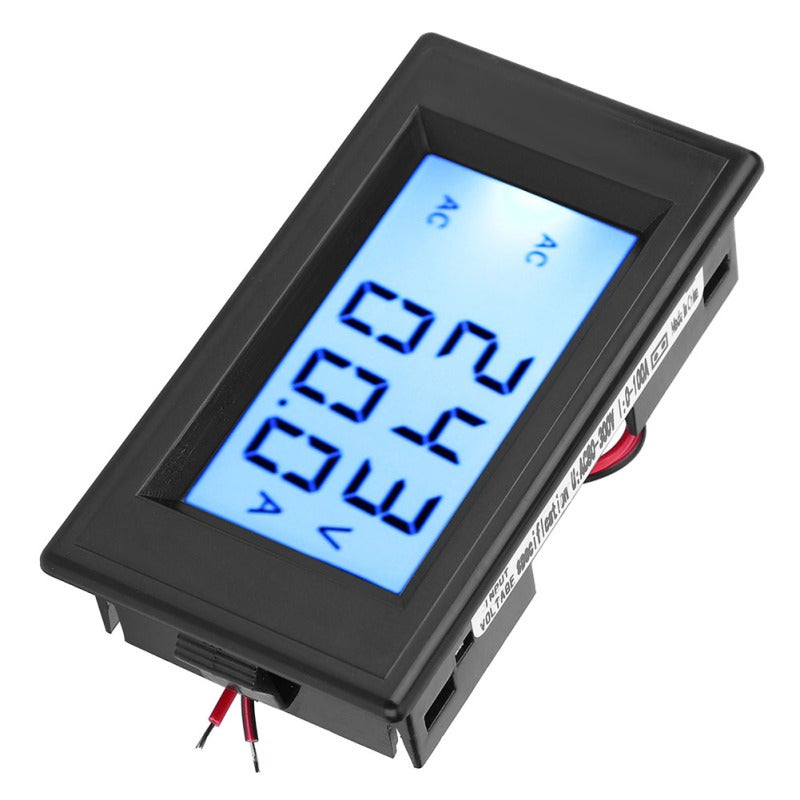 AC Voltage Meter AC80-300V Dual Display Simultaneous Measurements - Blue Backlit LCD Easy Reading In Any Lighting AC Current Meter AC0-100A High Accuracy 1% ± 2-Digit for Electrical Testing Profession - Image 5