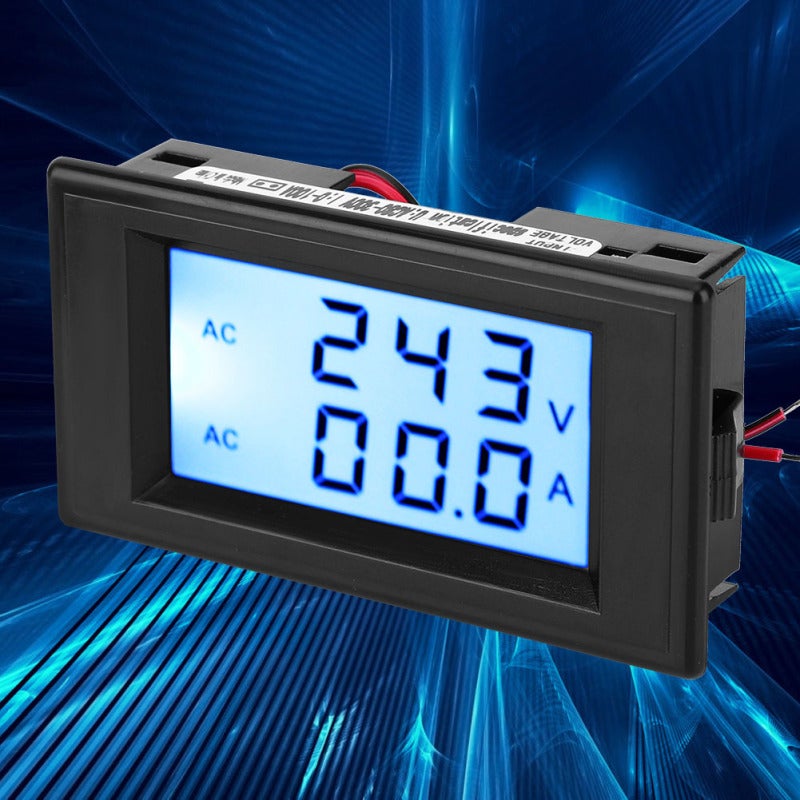 AC Voltage Meter AC80-300V Dual Display Simultaneous Measurements - Blue Backlit LCD Easy Reading In Any Lighting AC Current Meter AC0-100A High Accuracy 1% ± 2-Digit for Electrical Testing Profession - Image 4