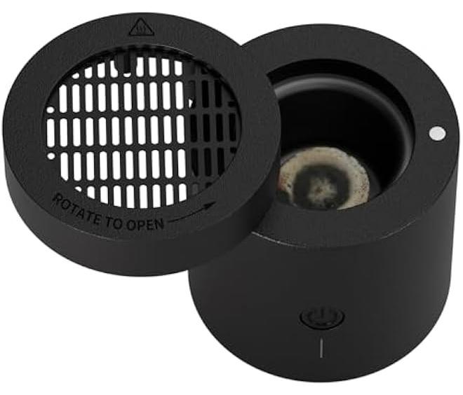 Rotating flip Electric Incense Burner bakhoor Portable USB Charging Smart Electronic Aromatherapy Machine (Special Coal briquettes Charcoal Fragrance) - Image 1