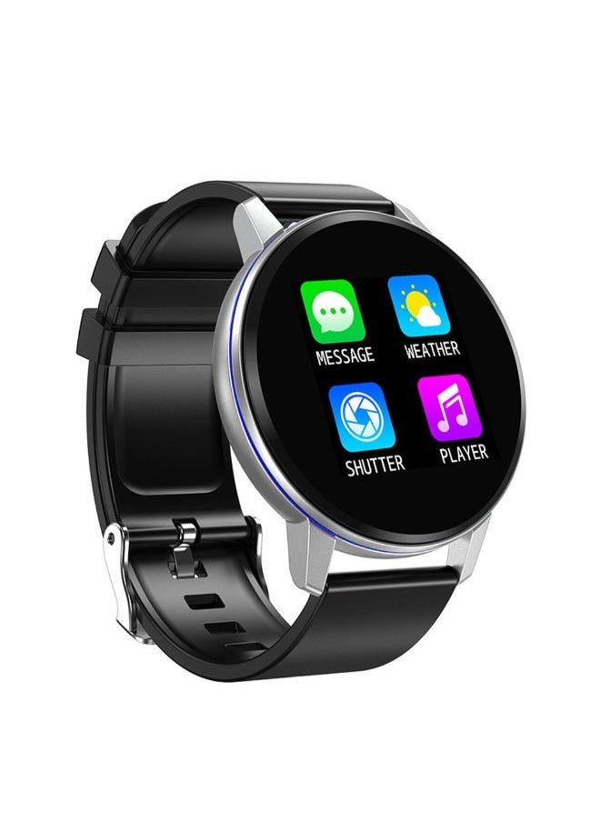 NIBEMINENT - Waterproof Fitness Tracker Smart Watch 1.2inch Black - Image 1