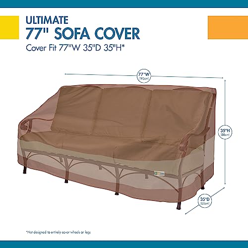 Duck Covers Duckcovers Ultimate Waterproof Patio Sofa Cover, Outdoor Couch Cover with All Weather Protection, Patio Furniture Covers with Attachment Strap, 77"W x 35"D x 35"H, Outdoor Sofa Cover - Image 3