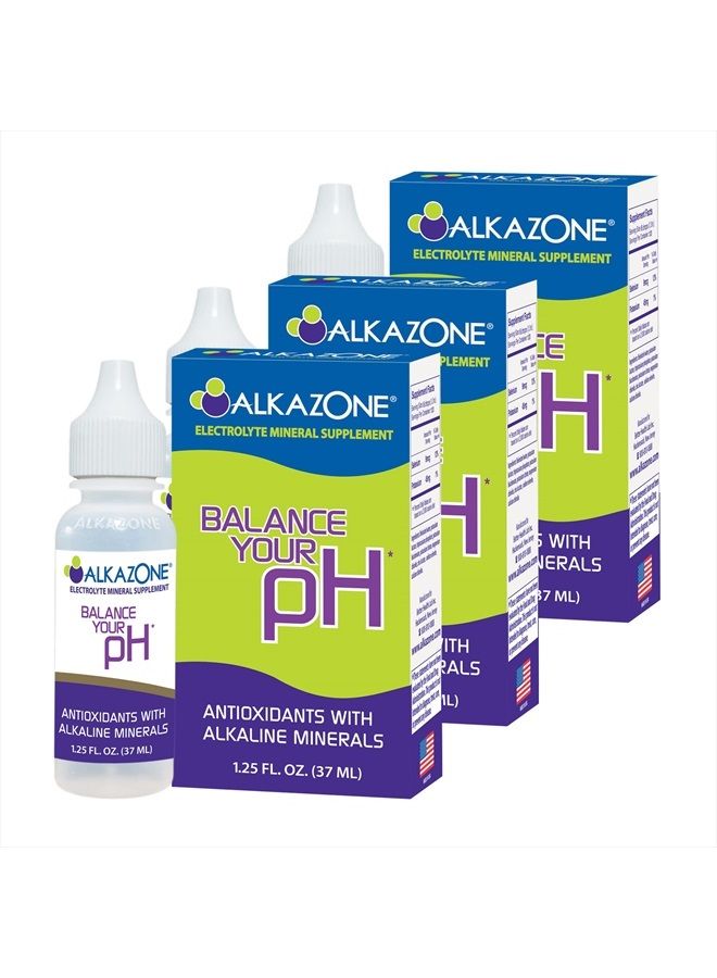 AlkaZone - Alkaline pH Booster Drops 1.25 fl oz (3-Pack) - Image 1