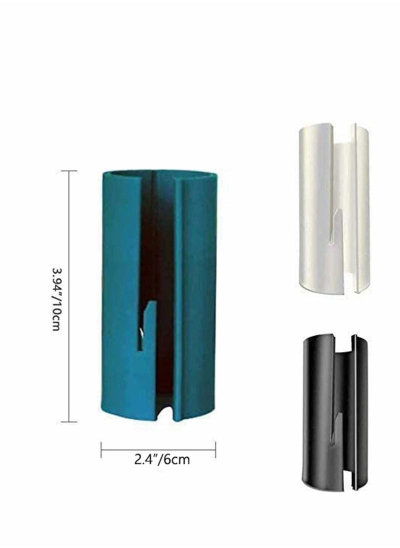 KASTWAVE - Wrapping Paper Cutter, Birthday Gift Wrapping Cutting Tool Tube, Craft Paper Roll Sliding Line Cut Trimmer, Easy Quick, Safer And Easier Cut 3 Pcs (Blue, Black, White) - Image 1
