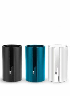 Wrapping Paper Cutter, Birthday Gift Wrapping Cutting Tool Tube, Craft Paper Roll Sliding Line Cut Trimmer, Easy Quick, Safer And Easier Cut 3 Pcs (Blue, Black, White)
