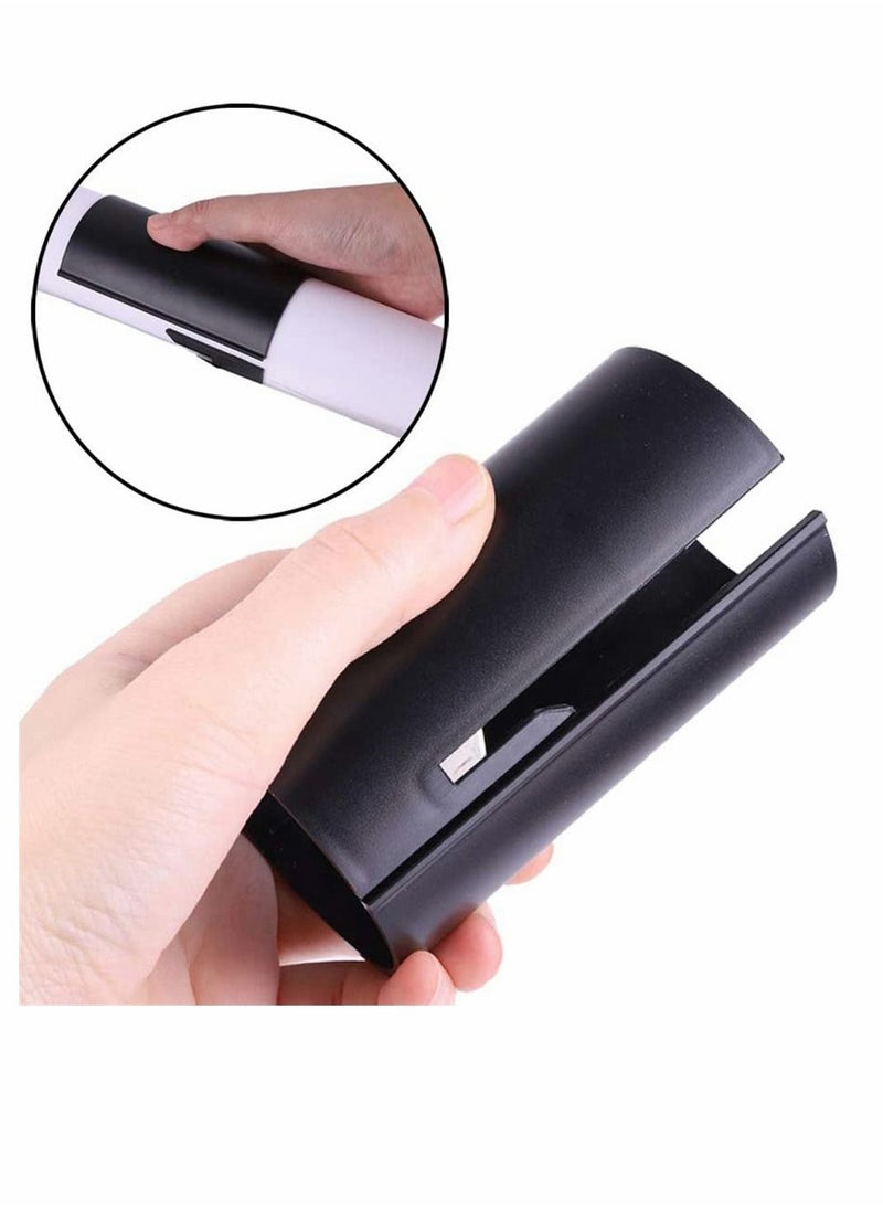 KASTWAVE - Wrapping Paper Cutter, Birthday Gift Wrapping Cutting Tool Tube, Craft Paper Roll Sliding Line Cut Trimmer, Easy Quick, Safer And Easier Cut 3 Pcs (Blue, Black, White) - Image 1