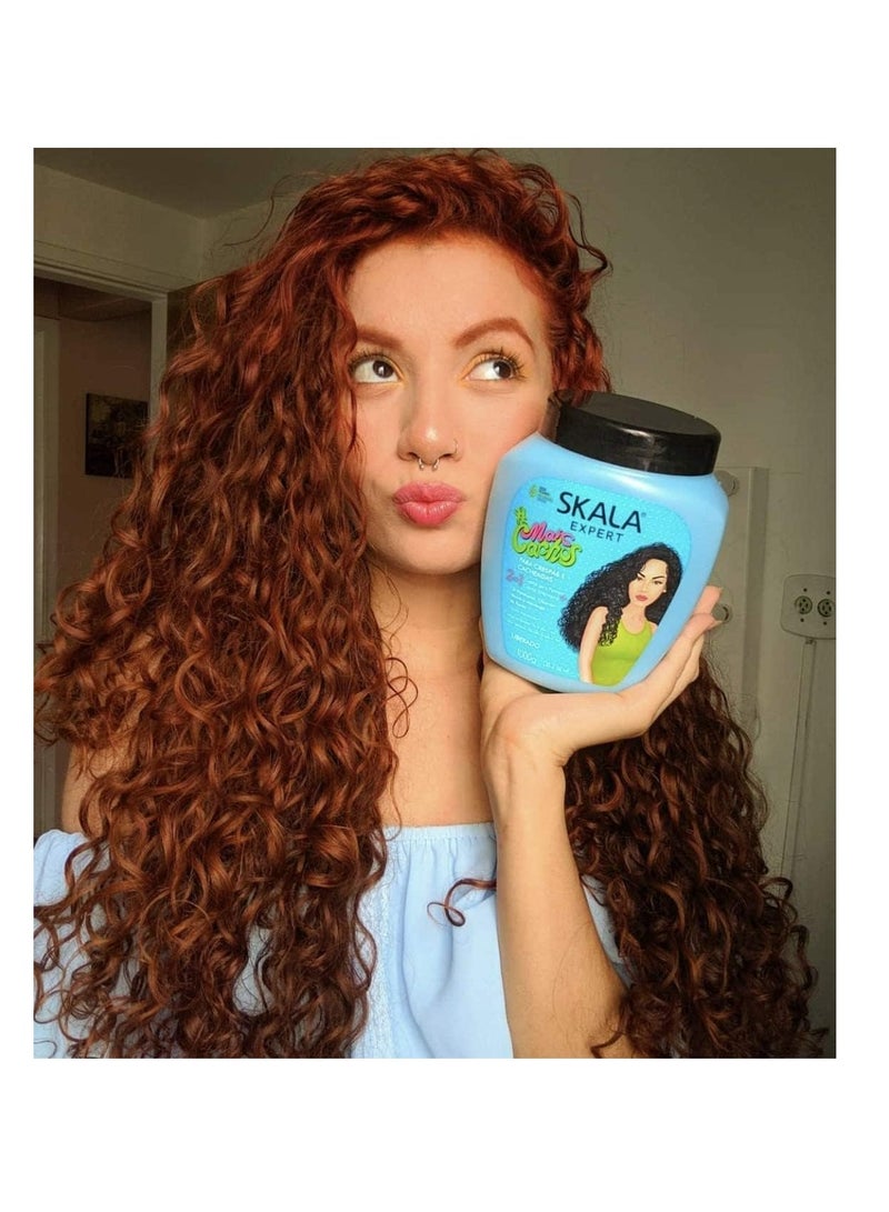 SKALA SKALA Hair Type 3ABC - Eliminate Anti Frizz, For Curly Hair -2 in 1 Conditioning Treatment Cream and Cream To Comb -100% VEGAN - Extra Large Size 1 kg  - Image 2