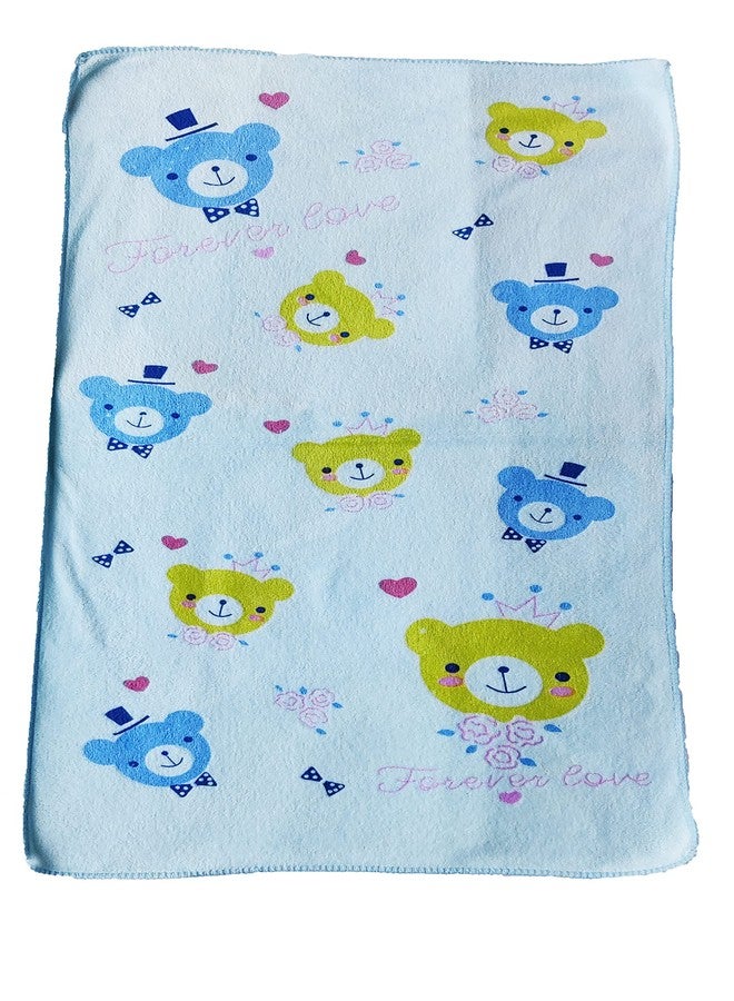 Yookidoo 100% Soft Cotton Baby Bath Towel for Infants/New Born/Babies (0-12 Months) (Colours & Prints Vary) (Pack of 3 Towel) - Image 2