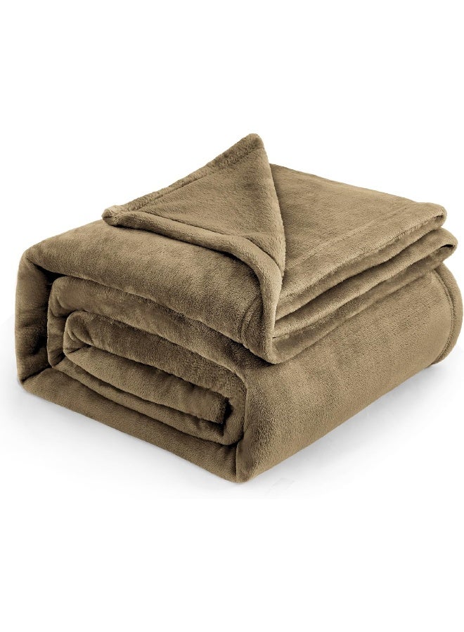 Bedsure GentleSoft Fleece Blankets King Size Camel Bed Blanket Soft Lightweight Plush Cozy Fuzzy Luxury Microfiber 108x90 inches - Image 5