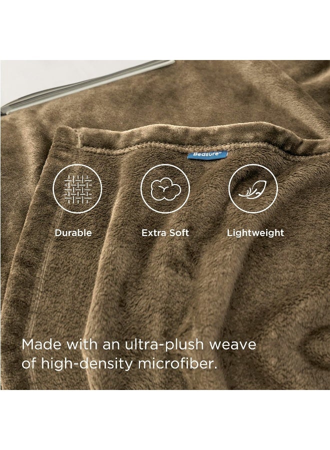 Bedsure GentleSoft Fleece Blankets King Size Camel Bed Blanket Soft Lightweight Plush Cozy Fuzzy Luxury Microfiber 108x90 inches - Image 3