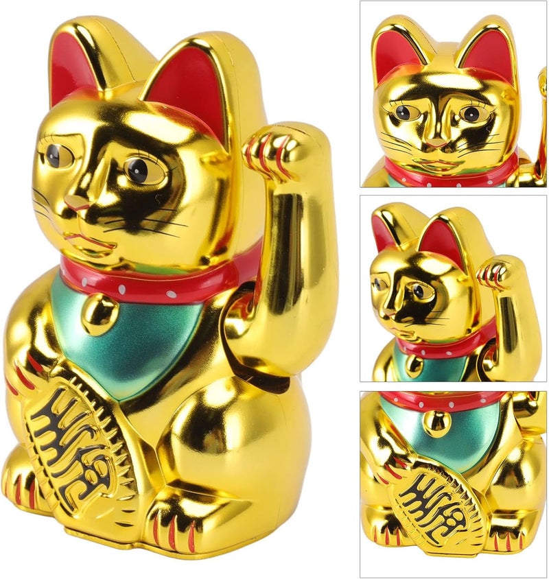 Good Luck Fortune Cat Vibrant Color Wealth Cat for Home Office Restaurant Hotel Plastic Material (0256A) - Image 4
