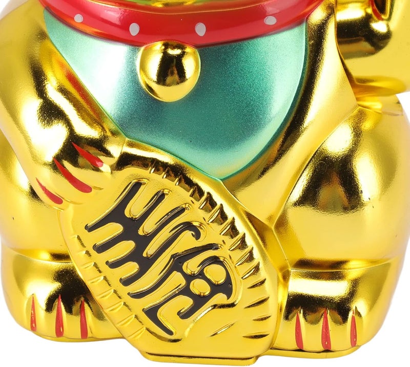 Good Luck Fortune Cat Vibrant Color Wealth Cat for Home Office Restaurant Hotel Plastic Material (0256A) - Image 3