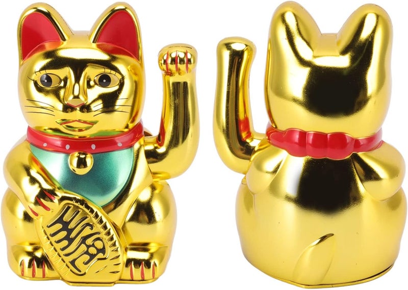 Good Luck Fortune Cat Vibrant Color Wealth Cat for Home Office Restaurant Hotel Plastic Material (0256A) - Image 5