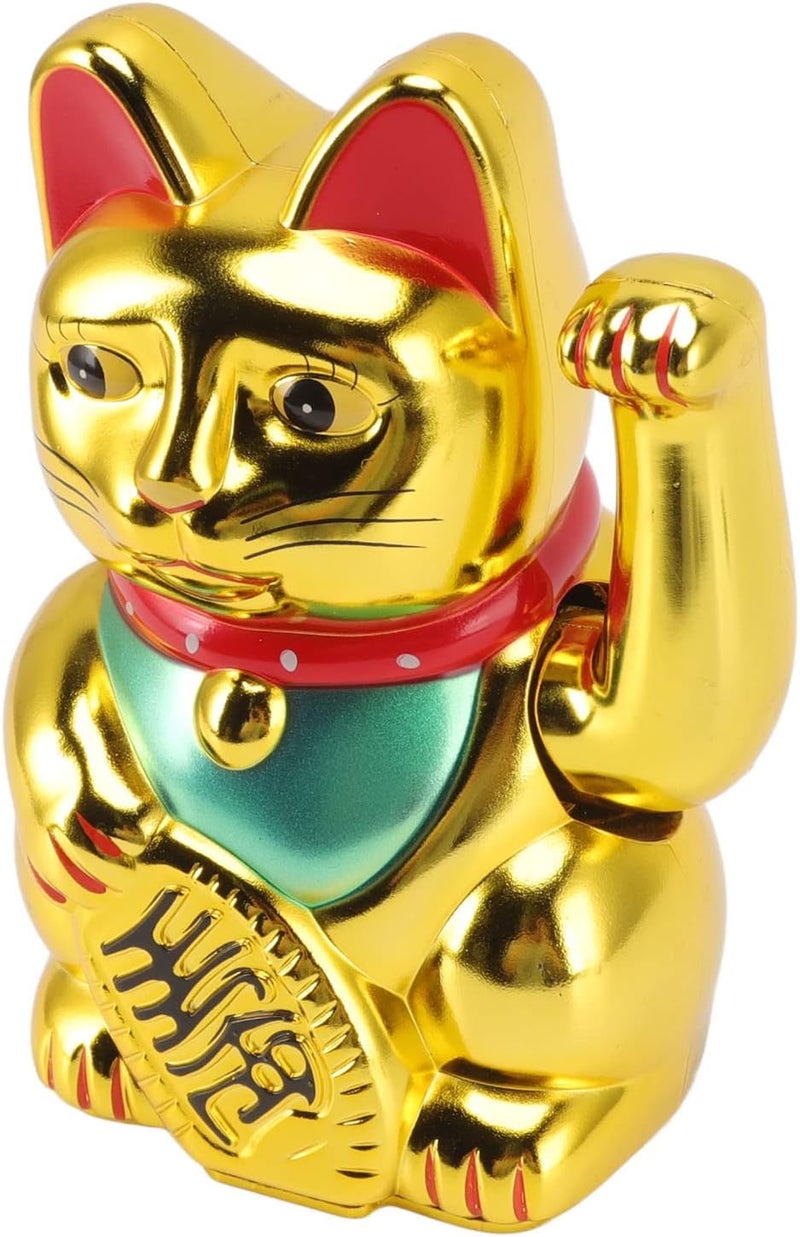 Good Luck Fortune Cat Vibrant Color Wealth Cat for Home Office Restaurant Hotel Plastic Material (0256A) - Image 2